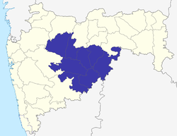 Location of Marathwada in Maharashtra