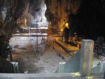 Intérieur des grottes.