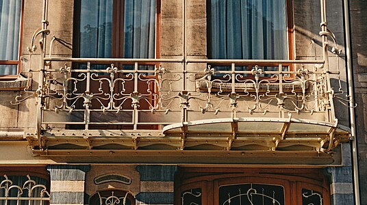 Le balcon vu de face.