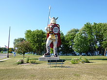 Statue of Big Ole the Viking, greeting visitors to Alexandria Big Ole.JPG