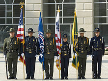 CBP Officers and Border Patrol Agents at a ceremony in 2007 CBP Officers pay tribute 2007.jpg