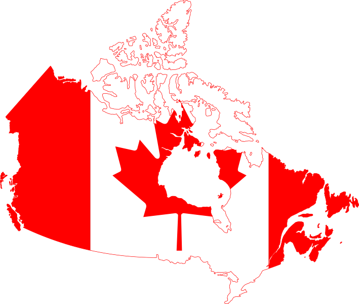 Dosya:Canada flag map.svg