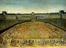 The Carousel organised in the courtyard of the Tuileries Palace by Louis XIV in June 1662 to celebrate the birth of his son and heir apparent