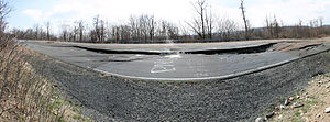 Panoramic view of Route 61 through Centralia, PA