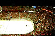 The "C of Red" inside the Saddledome during the 2004 Stanley Cup Finals