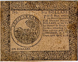 Continental Currency $6 banknote obverse (April 11, 1778).jpg
