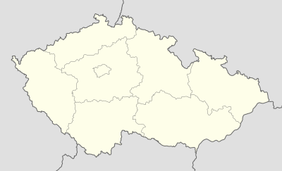 Mapa konturowa Czech