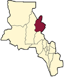 Dipartimento di Santa María – Mappa