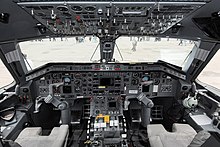 The cockpit of an EMB 120 (non-glass cockpit) Embraer EMB-120ER Brasilia, Region-Avia AN1578278.jpg