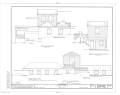 HABS: Great House elevation drawings.