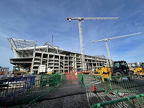 2023년 3월, 건설중인 에버턴 스타디움의 모습