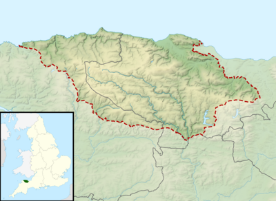 Location map United Kingdom Exmoor