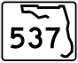 <small> <i> (julio 2008) </i> </small> State Road 537 signo