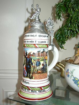 Beer Stein owned by Friedrich Kellner to comme...