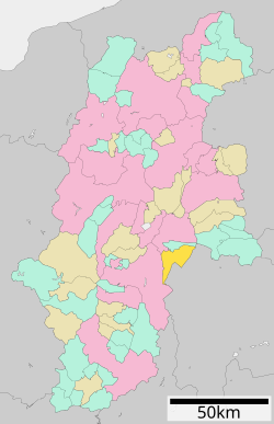 موقعیت فوجیمی، ناگانو در نقشه