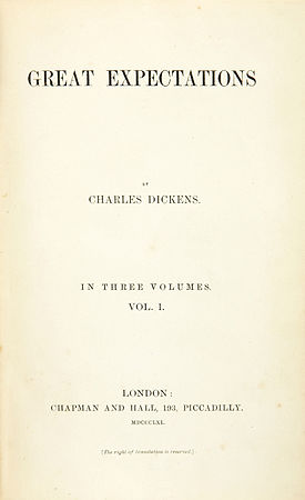 La portada de 1861 de Grandes esperanzas con una tipografía didona, que para la época resultaba muy nítida y contrastada. Aunque por aquel entonces las didonas aún eran populares, para mediados del s. XX ya habrían prácticamente desaparecido