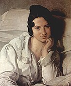 De zieke vrouw (portret van Carolina Zucchi), 1825, Galleria d'arte moderna e contemporanea, Turijn