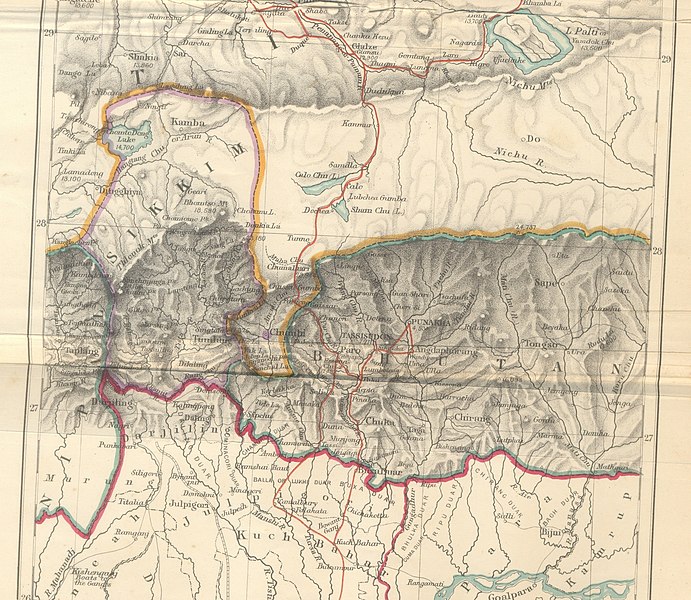 File:Historical Map of Sikkim in northeastern India.jpg