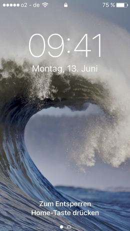 Lockscreen von iOS 10