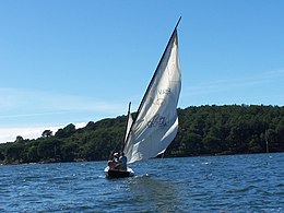 Sailboating near the island