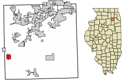 Location of Newark in Kendall County, Illinois