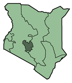 Location in Kenya.