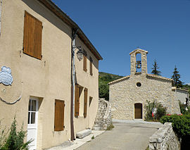 The church of Saint-Simon, in Le Poët-en-Percip