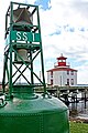 Glockentonne im Pictou Lighthouse Museum, Nova Scotia, Kanada