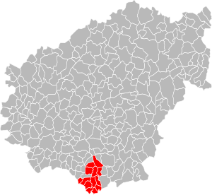 Lage der CC du Sud Corrézien im Département Corrèze