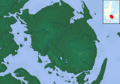 Location map Denmark Funen