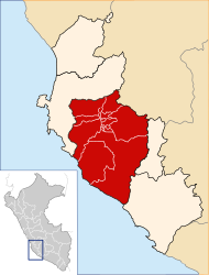 Provincia di Ica – Mappa