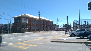 M Ocean View terminus and the depot building.jpg