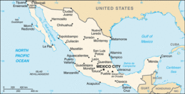 Stati Uniti Messicani - Mappa