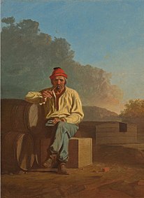 "Mississippi Boatman" by George Caleb Bingham, 1850