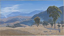 "Murrumbidgee Ranges, Canberra" (1934)