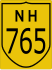 National Highway 765 marker