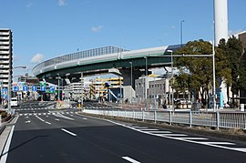名古屋高速4号東海線港明出入口付近