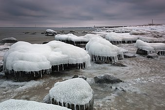 Пляж Пикакари зимой