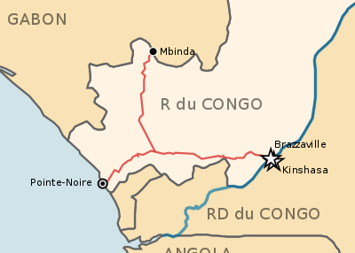 コンゴ共和国の鉄道網