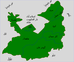 Location of تحصیل کہوٹہ Kahuta Tehsil