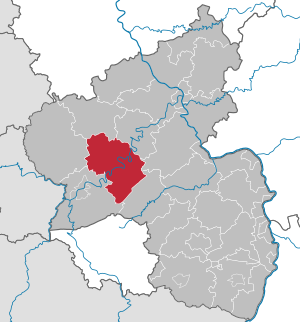 Li position de Subdistrict Bernkastel-Wittlich in Rheinland-Palatinia