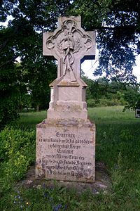 Denkmal für die Gefallenen der Königlich-bayerischen Infanterie-Regimenter 4, 7 und 10 auf dem Vogelsberg in Roßbrunn (Waldbüttelbrunn)