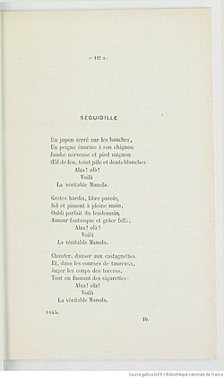 page d'une édition du poème