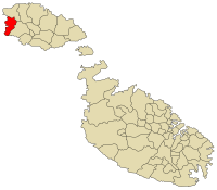 Localização de San Lawrenz