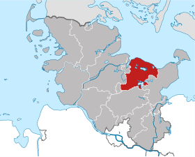 Localisation de Arrondissement de Plön