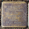 Stolperstein für Alfred Frank (Eichendorffstraße 43)