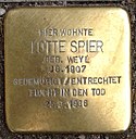 Stolperstein Kleve Hagsche Straße 66–68 Lotte Spier