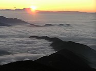 富士見岳山頂の日の出