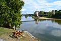 Tireur de câbles côté Combles, avec vue sur le passage en Loire.