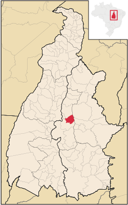 Location in Tocantins state